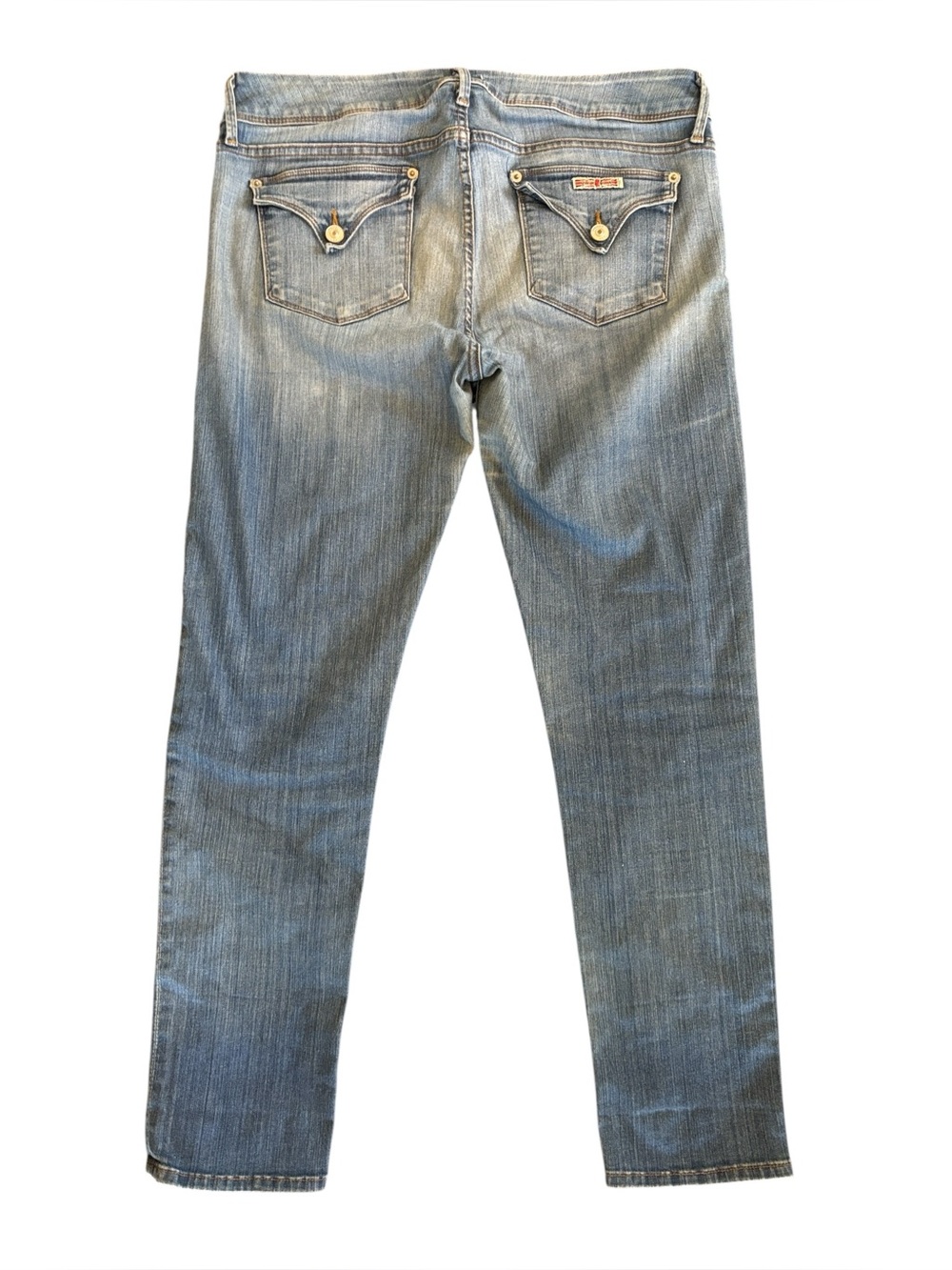 Hudson Nicole Skinny Ankle Straight Leg Back Flap Pocket 
Y2K Blue Jeans Size 32